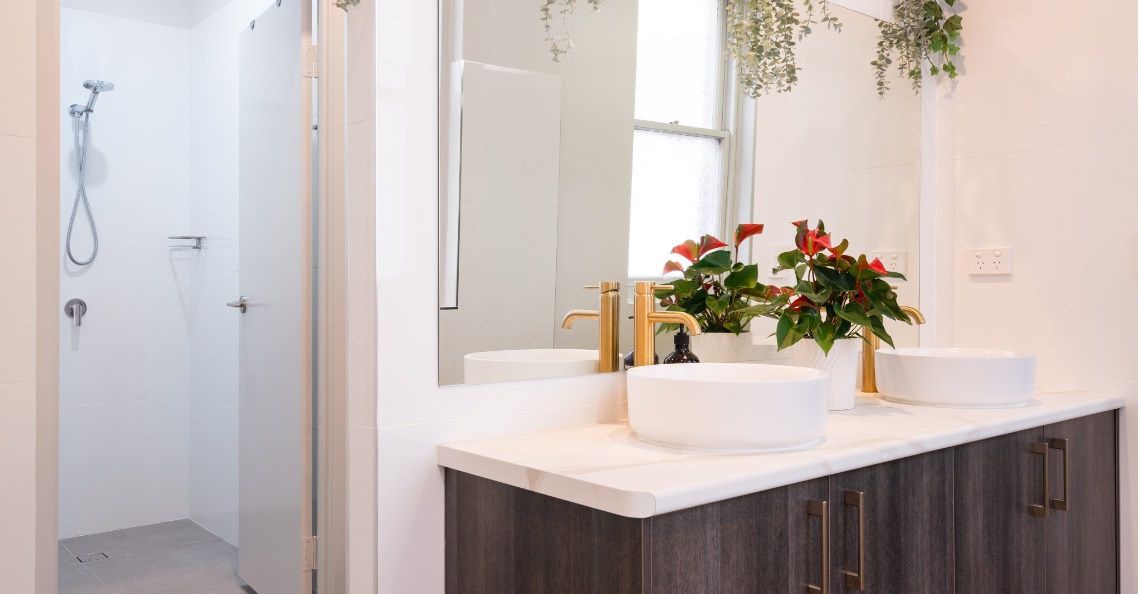 The Pole Gym Brisbane City Unisex Bathroom and showers that double as change rooms.
