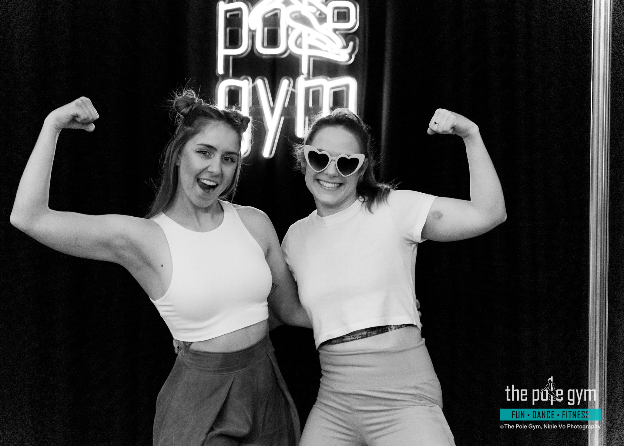 New friends meeting at The Pole Gym feeling confident, strong, happy and having fun!
